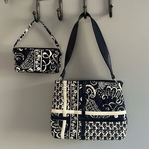 Vera Bradley shoulder bag and wristlet VGUC